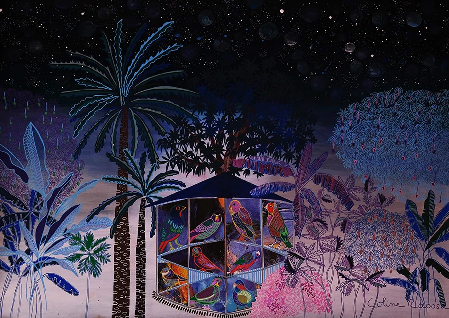 Velin d'arches - 101,5x66,5cm - Cage - Coline Renard Raposa