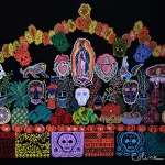 Velin d'arches - 101,5x66,5cm - Dia de los muertos - Coline Renard Raposa